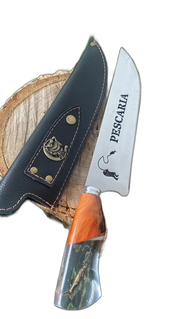 Faca Picanheira Churrasco Inox Pescaria